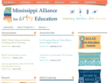 Tablet Screenshot of msartseducation.org